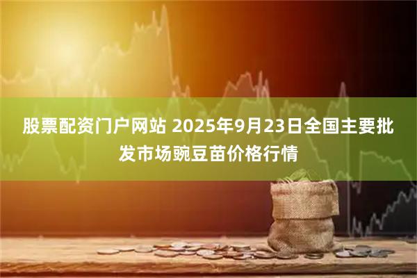 股票配资门户网站 2025年9月23日全国主要批发市场豌豆苗价格行情
